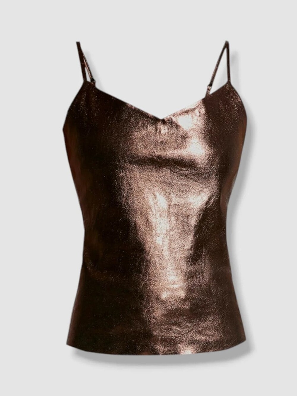 ASbyDF Bronze Elodie Leather Tank